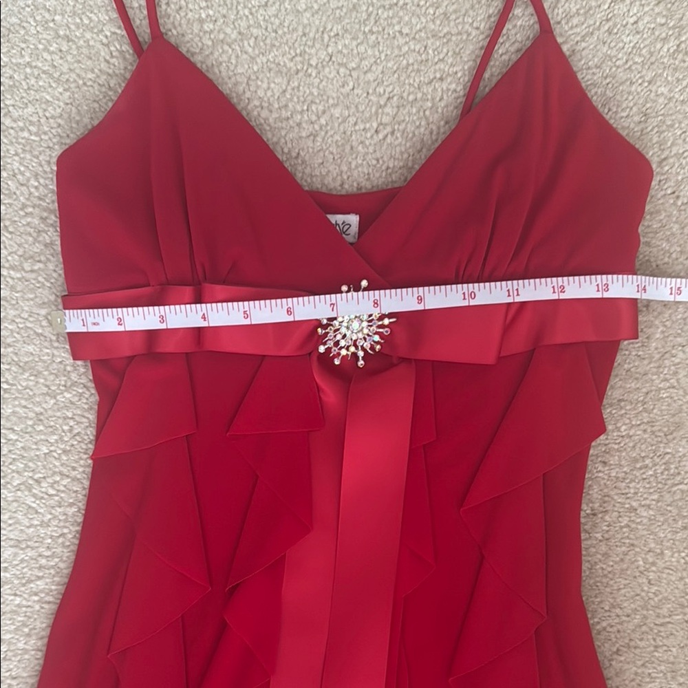 Cache Red Ruffle Mini Dress - Picture 4 of 7